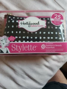 Hollywood Fashion Secrets STYLETTE Beauty Essentials Purse Black Bag 10pc Kit BN - Picture 1 of 1