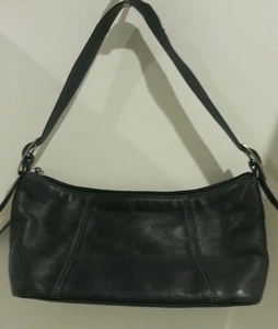 Tignanello Lederhandtasche dunkelblau/grau - Bild 1 von 6