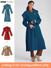 SEWING PATTERN Sew Womens Clothes - Coat Jacket Trench Short Long Plus Size 9015