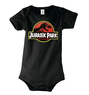 Youth Designz Baby Strampler Jurassic Print Body T-Rex Spruch Dinosaurier Park  - Bild 1 von 2