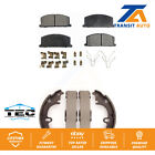 Front Rear Ceramic Brake Pads And Drum Shoes Kit For Toyota Corolla Celica Camry