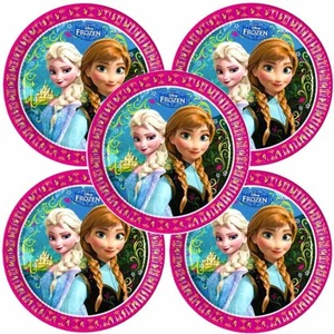 Pack of 40 Disney FROZEN 23cm Paper Party Plates - Birthday Tableware Anna Elsa - Picture 1 of 6