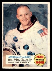 1969 OPC O-Pee-Chee Man on the Moon #4A Astronaut Aldrin! VG/EX