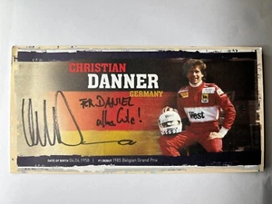 Autograph CHRISTIAN DANNER-Formel 1-Racing Driver GERMANY-Zakspeed-signed-AK - Picture 1 of 2