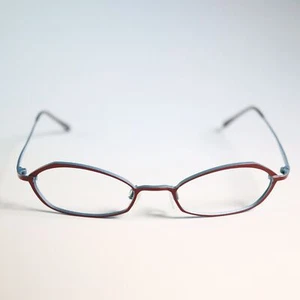 Bevel BRTQ Japan 8536 Pound 49-18 135 eyeglasses red blue slim frame N13 - Picture 1 of 12