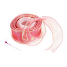 4cm 10 Yard Sheer Organza Ribbon Shimmer Chiffon Fabric Gift Wrapping, Pink