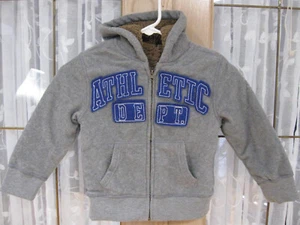 The Children PLACE 4 XS Gray Fleece Sport Suit NWT Sherpa lined Zip Up Pockets - Picture 1 of 7