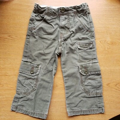 Tommy Hilfiger Pantalones Carga Niños Talla 2 con Bolsillos en las Piernas y Cintura Ajustable  Foto 1 de 4