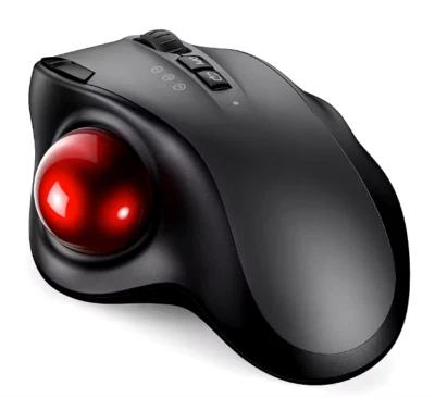 Kabellose Trackball Maus – Ergonomisch | Bluetooth & 2.4G | Wiederaufladbar | PC - Bild 1 von 4