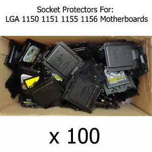 100 x Motherboard Protector Cover Cap for Socket LGA1155 1155 Processor / CPU - Picture 1 of 5