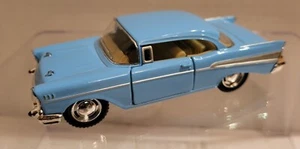 New 5" Kinsmart 1957 Chevrolet Bel Air Diecast Model Toy Car 1:40 Chevy Lt Blue - Picture 1 of 7