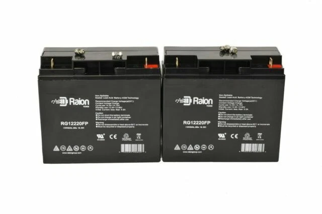 Raion RG12220FP 22Ah Wheelchair Battery - 2 Pack