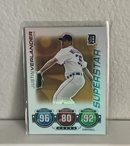 2010 Topps Attax #NNO Justin Verlander Battle of the Ages Rainbow Foil - Picture 1 of 2