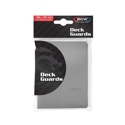 BCW Deck Guards GREY Anti-Glare * TCG Card Sleeves (50-Pack) Gray - image 1 of 4