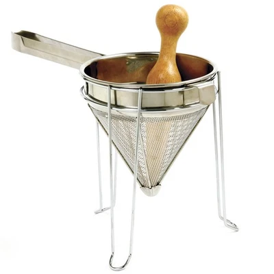 Norpro Stainless Steel Chinois with Chromed Steel Stand and Rubberwood Pestle, - Image 1 of 2