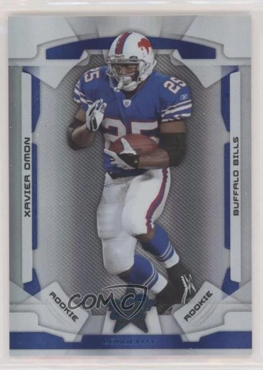2008 Leaf Rookies & Stars Longevity Rookie Sapphire /149 Xavier Omon #188 RC - Image 1 of 2