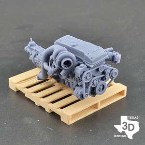 Single Top Mount Turbo Ford Barra model engine resin 3D printed 1:24/1:25 - Picture 1 of 3