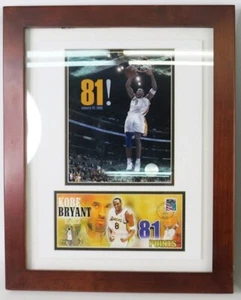 Kobe Bryant 81 Points Special Edition Post Office Framed Photo w NBA Seal 21" - Picture 1 of 6