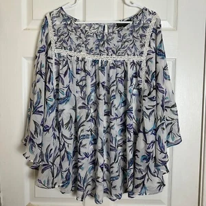 Lane Bryant geblümte Bluse mit Fledermausärmeln Damengröße 18/20 - Bild 1 von 7