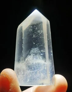 Lemurian "Blue Angel Feathers" Quartz Natural Point Crystal Rough Healing - Picture 1 of 8