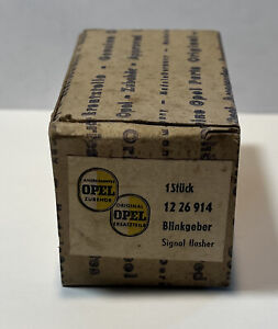 New Old Stock OEM Opel #12 26 914 SWF BGC 200.504 196 Signal Flasher 12v