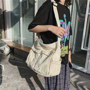 Handbag Canvas Women Teenager Shoulder Tote Bags Messenger Bags - Picture 1 of 16