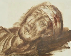 Eduard Steiner 1907-1993 München / Ölfarben 1942 Bildnis verletzter Soldat Krieg - Imagen 1 de 17