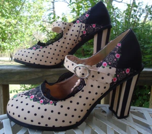 New Hot Chocolate Design Womens 39 Mary Jane Pump High Heels Chocolaticas Doris - Picture 1 of 12