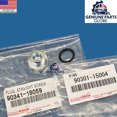 GENUINE TOYOTA 4RUNNER FJ TACOMA IS350 GX TRANSMISSION OIL FILL PLUG WITH O-RING - Image 1 of 3