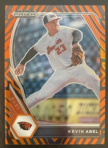 2021 Panini Prizm Draft Picks Tiger Stripe Prizm /99 Kevin Abel #PDP195 - Picture 1 of 2