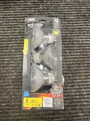 NOS (3-Pk) Feit Electric MR16 Flood LED Light Bulb BPMR16IFGU300930CA - Image 1 of 4