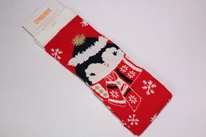 Gymboree Holiday Shop Penguin Girls Size S Shoe size 11-12   Socks NEW  - Picture 1 of 1