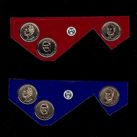 2016 P+D Presidential Mint Set ~ Nixon ~ Ford ~ Reagan ~ No S Proof Cover