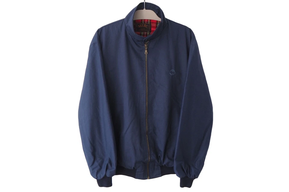 Chaqueta de Colección MERC Cremallera Completa Estilo Harrington Cuello Cremallera Completa Talla XL/XXL Años 90 Foto 1 de 4