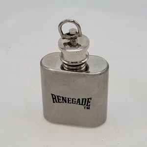 Renegade Moonshine Miniature 1 ounce Flask Stainless Steel - Picture 1 of 8