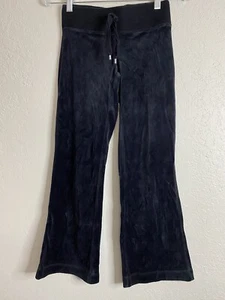 Old Navy Black Velvet Flare Pants Girls Size Large - Picture 1 of 8