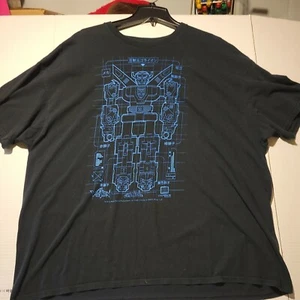 Loot Crate Exclusive Flophouse Voltron Blueprint Black Graphic T-Shirt Size XXL - Picture 1 of 3