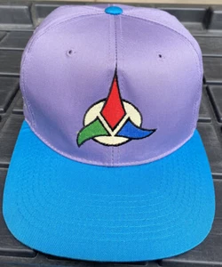 Vintage 90s Klingon Star Trek Snapback Hat Cap American Needle Toon Blockhead - Picture 1 of 10