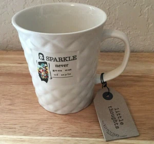 The Old Pottery Company Coffe Mug Sparkle Never Goes Out of Style Quilted - Picture 1 of 5