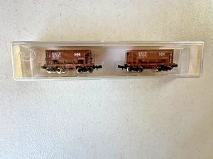 Model Power #2869 N Scale 2 Pack Ore Cars-B&LE #20341 & #20300 w/case-LN - Picture 1 of 9