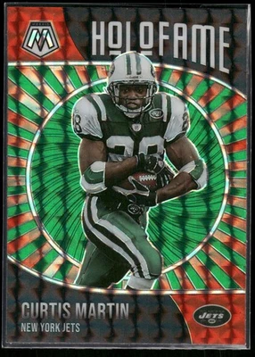 #19 Curtis Martin 2021 Panini Mosaic HoloFame Mosaic Green - Image 1 of 2