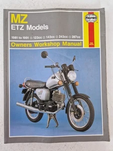 MZ ETZ Models Haynes Manual 1981 to 1991 125cc 150cc 250cc 300cc Standard Luxus - Picture 1 of 16