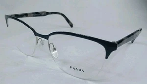 NEW AUTHENTIC PRADA VPR 53V 262-1O1 Top Grey/Silver Men Eyeglasses 55mm 17 145 - Picture 1 of 5