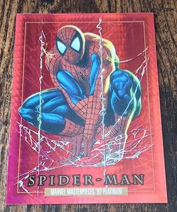 2024 Upper Deck Marvel Masterpieces '92 Spider-Man #87 Red Prism 🇺🇸 - Picture 1 of 6