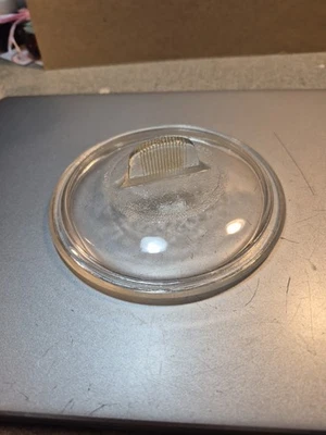 Vintage Fire King  Clear Round Glass Lid 5” - Image 1 of 2