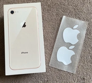 Oryginalne puste pudełko Apple iPhone 8 kolor złoty 64GB z naklejkami Apple - Zdjęcie 1 z 5