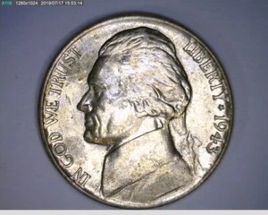 1943 p jefferson nickel (58-305 3m3) - Picture 1 of 2
