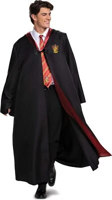 Gryffindor Bata De Lujo Harry Potter Mago Vestido Elegante Halloween Adulto Disfraz Foto 1 de 2