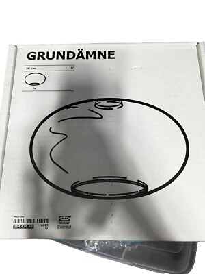 Pantalla de luz de techo de vidrio plateado Ikea GRUNDAMNE Foto 1 de 2