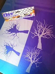 Spooky Trees 2 mylar airbrush art stencil - Picture 1 of 1